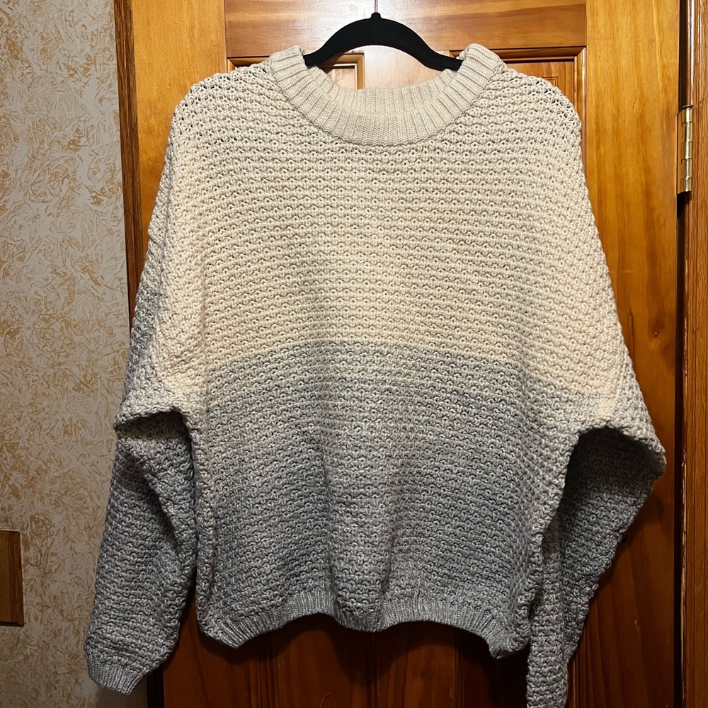 Universal Thread Gradient Knit Sweater - Cream an… - image 1